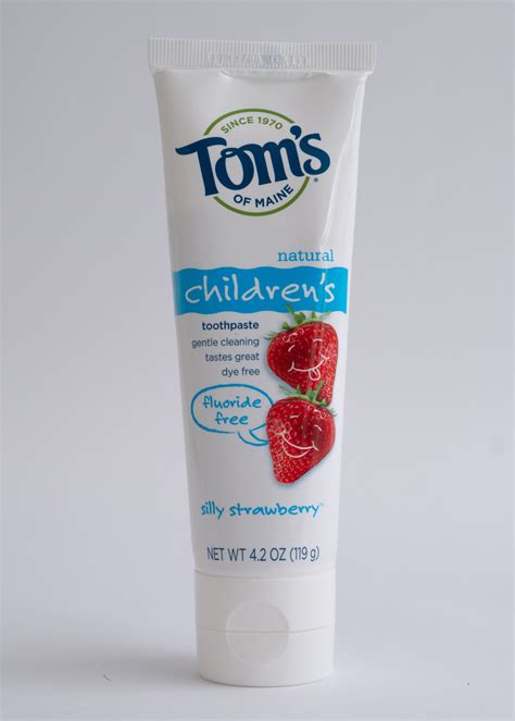 Tom’s of Maine Children’s Toothpaste Fluoride-free, Strawberry. | Fibro ...