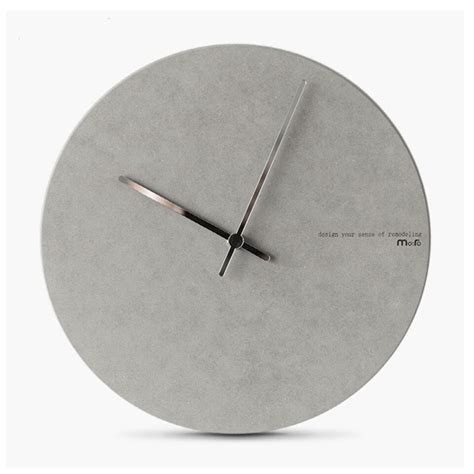 Horloge minimaliste déco grise Horloge univers