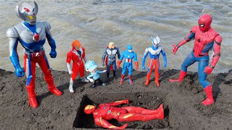 ULTRAMAN ZERO JATUH KE AIR SUNGAI IRON MAN MENINGGEL TENGGELAM DI AIR