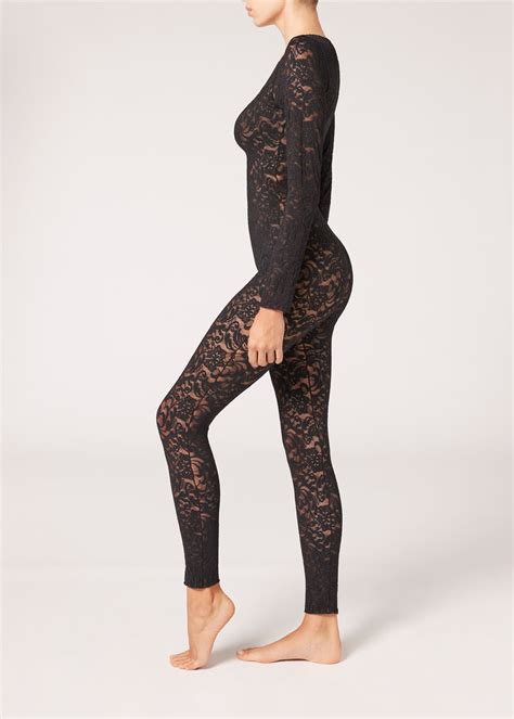 Floral Lace Skinny Jumpsuit - Calzedonia