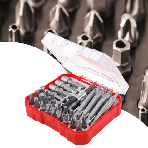 Screwdriver Bit Set In Slotted Phillips Torx Hex Pozi Nut Driver