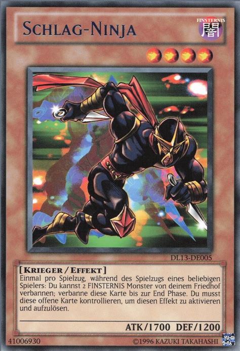 Recollectibles Sammelkarte Yugioh Karte Schlag Ninja V 1 Deutsch Yu