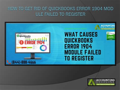 PPT How To Get Rid Of QuickBooks Error 1904 Module Failed To Register