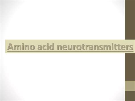 neurohumoral transmission in cns | PPTX 