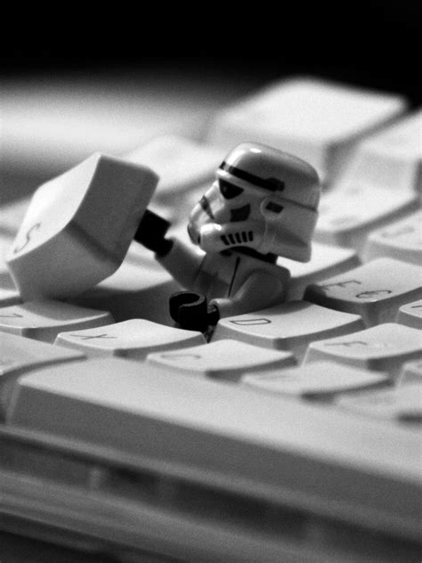 1536x2048 Keyboard Robot Bw 1536x2048 Resolution Wallpaper Hd Hi