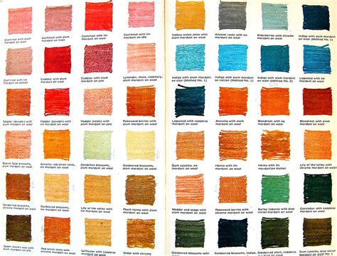 Vegetable Dye Color Chart | Endpaper of Vegetable Dyeing: 15… | Flickr