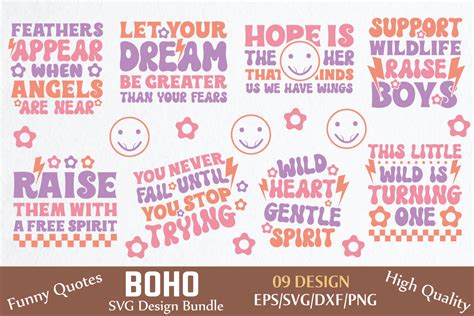 Retro Boho Svg Bundle Boho Svg Bundle Graphic By Fh Magic Studio