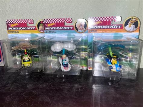 Hot Wheels Mario Kart Rosalina Lakitu Bowser Jr Set Meses sin interés
