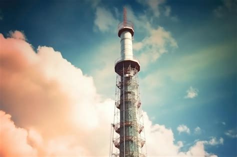 Premium Ai Image Communication Tower Design Professional Advertising