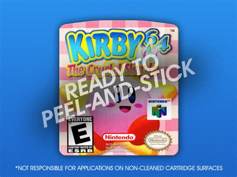 N64 - Kirby 64 Label | Retro Game Cases