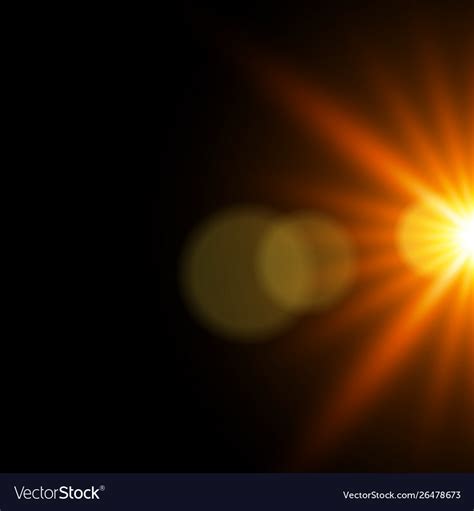Orange Glowing Light Royalty Free Vector Image