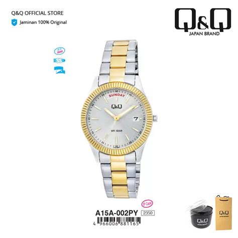 Jual Q Q Q Q QnQ QQ Jam Tangan Arloji Wanita Fashion Analog Stainless