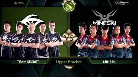 Secret Vs Mineski Bo The Frankfurt Major Ub Quarterfinals