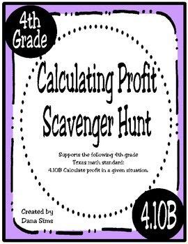 Calculating Profit Scavenger Hunt B Texas Th Grade Math Staar