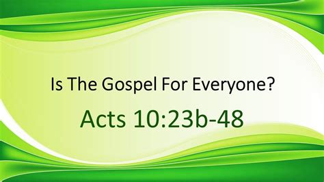 Is The Gospel For Everyone By Daniel Jolliff 20210704 YouTube