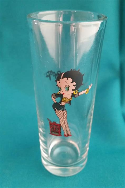 Betty Boop Tall Shot Glass Betty Boop Out Of Gas Shot Etsy Betty