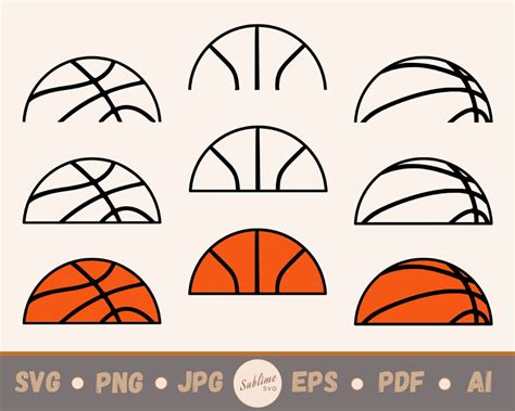 Half Basketball Logo