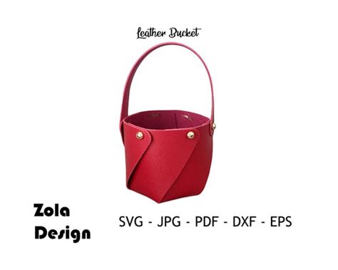 Leather Bucket Svg T Bag Template Svg Coin Purse Etsy