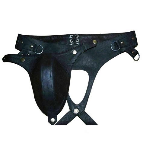 Genuine Leather Jock Strap Gay Leather Thong Slip String Etsy