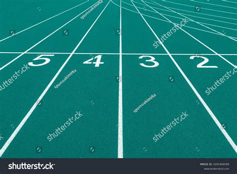 Mint Color Track Field Lanes Numbers Stock Photo 2201444549 | Shutterstock