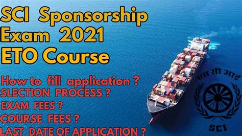 SCI SPONSORSHIP EXAM 2021 ETO COURSE Diploma B Tech Degree Both Can