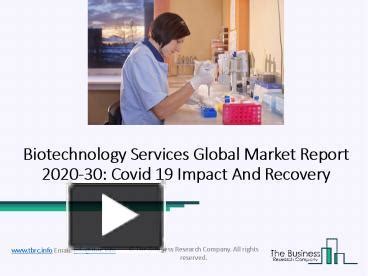 Ppt Biotechnology Services Market Growth Trends Forecasts To