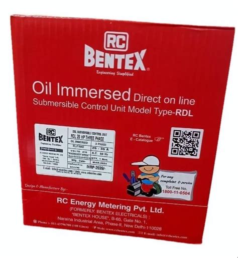 Rc Bentex Rdl Oil Immersed Dol Submersible Control Starter V