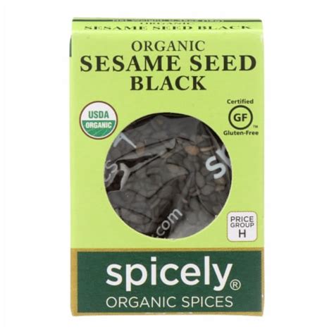 Spicely Organics Organic Sesame Seed Black Case Of 6 045 Oz