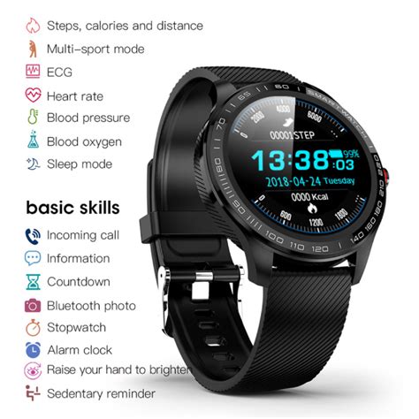 Lokmat Smartwatch Fitness Sports Tracker Activit Smartphone Montre