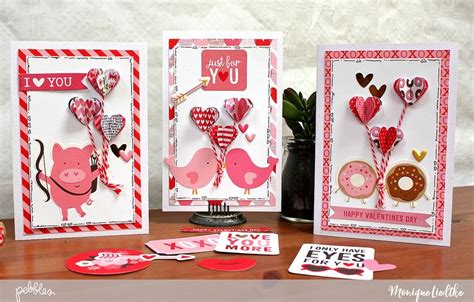 3D Hearts Cards Made By MoniqueLiedtke Using The MyFunnyValentine