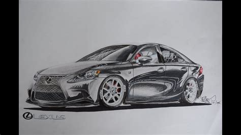 The Drawing Board 2015 Lexus Is350 F Sport Drawing Youtube