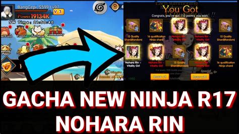 Ultimate Fight Survival Gacha New Ninja R Nohara Rin Nikung Dikit