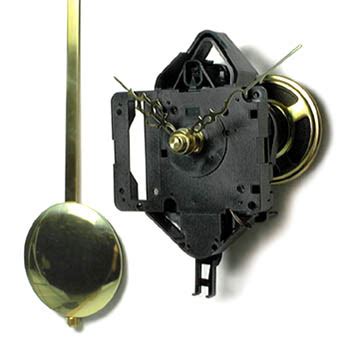 Clock Movement Quartz Dual Chime with Pendulum - Long Post
