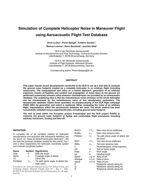 Simulation of Complete Helicopter Noise in Maneuver Flight using ...