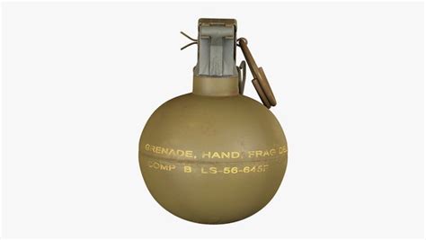 Fragmentation infantry hand grenade 3D model - TurboSquid 1443778