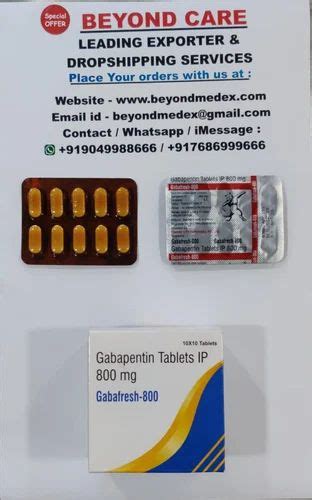 Gabafresh 800mg Tablets At 100 Stripe Gabapentin Tablet In Nagpur