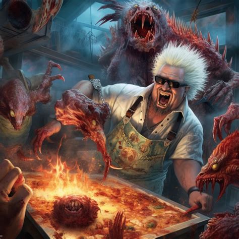 Guy Fieri Cooking Poultry Over The Gates Of Hell Lou Spawls Flickr