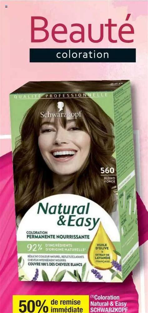 Promo Coloration Natural Easy Schwarzkopf Chez Cora ICatalogue Fr