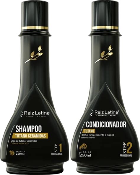 Kit Shampoo E Condicionador Raiz Latina Tutano Ceramidas X Ml