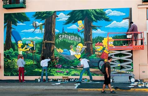 Mural Springfield Oregon The Original Home Of The Simpsons Portland