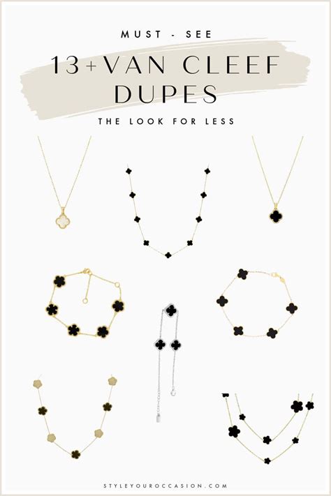 Best Van Cleef Dupe 12 Thrifty Necklace And Bracelet Look Alikes