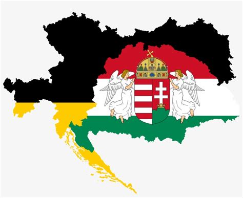 Flagmap Of Austria And Hungary - Austria Hungary Flag Map - 1395x1047 ...