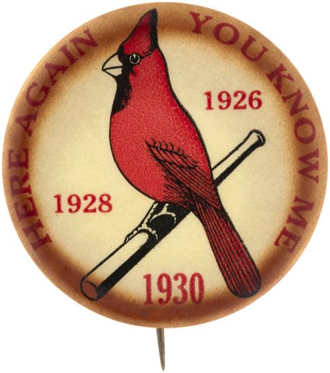 Hakes 1930 St Louis Cardinals Rare Button Celebrating Multiple