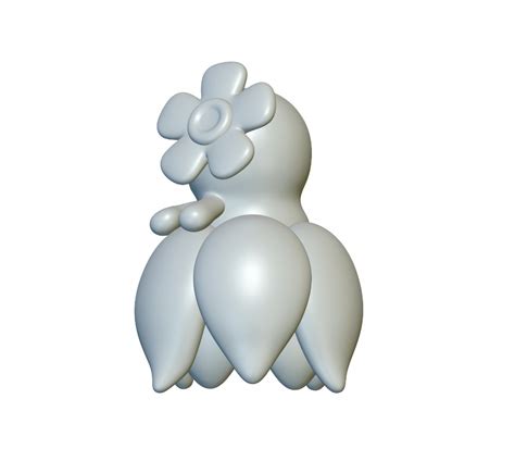 Pokemon Bellossom 182 Optimized For 3d Printing By 3dprint1up