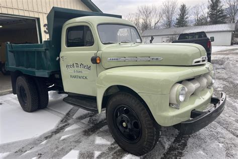 No Reserve 1951 Ford F 6 Dump Truck For Sale On Bat Auctions Sold