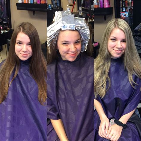 Brown To Blonde Transformation Cool Hair Color Brunette To Blonde Blonde Color