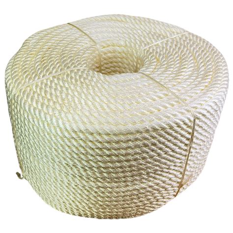 16mm White Nylon 3 Strand Rope 100 Metres RopeServices UK