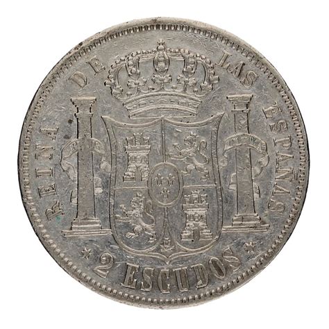 Moneda Isabel Ii Escudos Plata Madrid G Andorrano