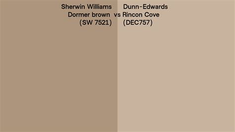 Sherwin Williams Dormer Brown Sw Vs Dunn Edwards Rincon Cove