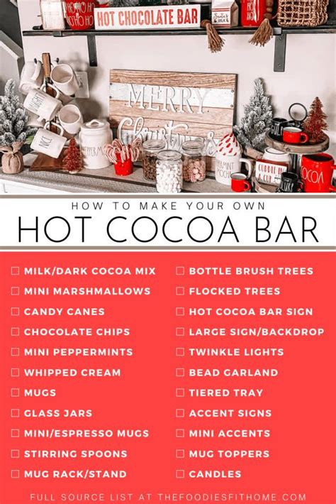 Create Your Dream Hot Cocoa Bar With This Checklist